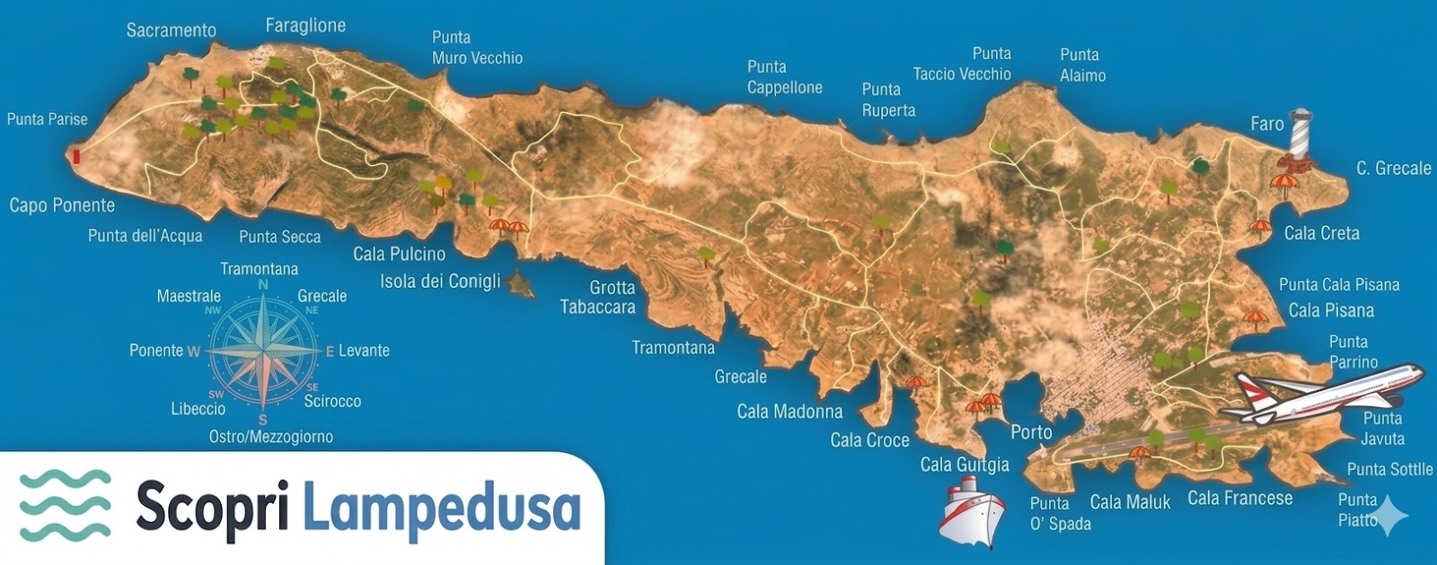 Mappa di Lampedusa